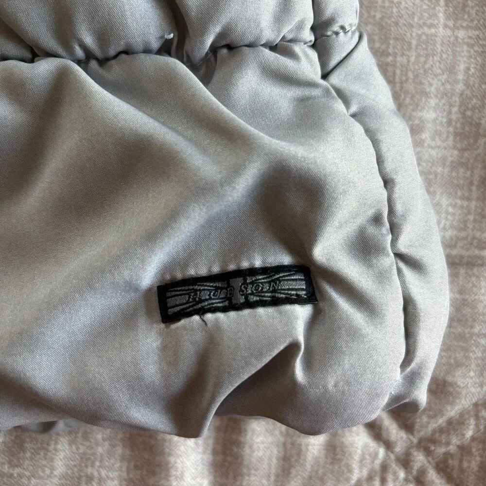 Hudson: Baby Infant Toddler Puffer Vest Gray Full Zip Mock Neck Size 2T